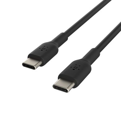 Кабель заряджання/синхронізації Belkin USB-C > USB-С, PVC, 1м, чорний CAB003BT1MBK фото