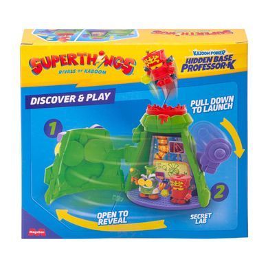 Игровой набор SUPERTHINGS серии "Kazoom Power" - СКРЫТАЯ БАЗА ПРОФЕССОРА К PSTSP112IN250 фото