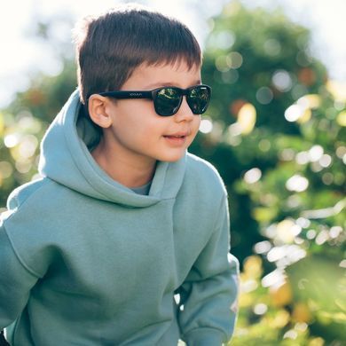 Детские солнцезащитные очки Koolsun черные серии Aspen размер 5-12 лет KS-ASBL005 фото