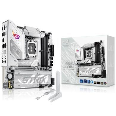 ASUS Материнcкая плата ROG STRIX B860-G GAMING WIFI s1851 B860 4xDDR5 M.2 DP HDMI USB Type-C Wi-Fi BT mATX белый 90MB1JF0-M0EAY0 фото
