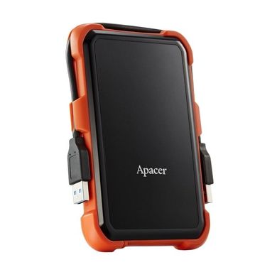 Портативний жорсткий диск Apacer 1TB USB 3.1 AC630 IP55 Black/Orange AP1TBAC630T-1 фото