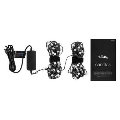 Twinkly Гірлянда Smart LED Twinkly Candies Pearl RGB 200 IP20 12м USB-C кабель зелений без БЖ TWKP200RGB-G фото