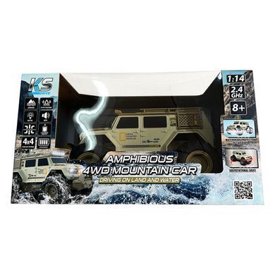 Автомобиль KS DRIVE на р/у &ndash; AMPHIBIOUS 4WD (1:14, 2.4 ГГц, аккум. 3,7 V, свет, звук) SL-8018ARH фото