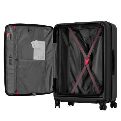 Wenger Валіза Wenger Skyon Hardside Large, велика, полікарбонат, TSA, 4 колеса, розширення, чорний 653566 фото