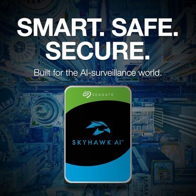 Seagate Жорсткий диск Seagate 12TB 3.5" 7200 512MB SATA SkyHawk AI ST12000VE003 фото