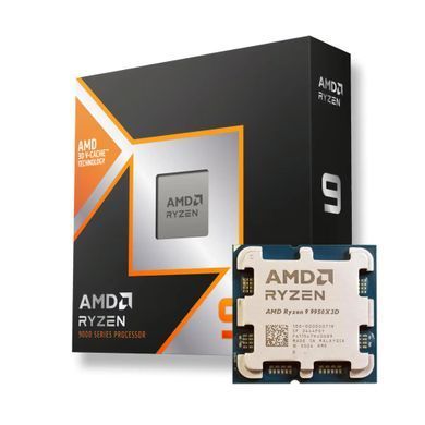 AMD Центральний процесор Ryzen 9 9950X3D 16C/32T 4.3/5.7GHz Boost 128Mb Radeon Graphics AM5 170W w/o cooler Box 100-100000719WOF фото