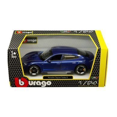 Автомодель - PORSCHE TAYCAN TURBO S (ассорти синий, белый, 1:24) 18-21098 фото