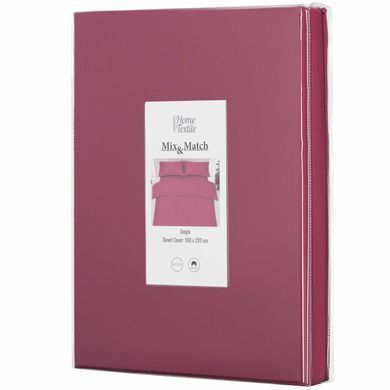 ARDESTO Підковдра Mix&Match, 160х220см, 100% бавовна, сатин, ягідний