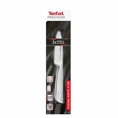 Tefal Кухонный нож Precision, для овощей, 9см, нержавеющая сталь K2890124 фото