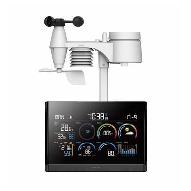 Sencor Sencor meteorological station, in/out measurement, AAx3+AAAx3, temperature, humidity, time, weather forecast, atm. pressure, wind speed SWS11000 фото