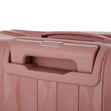 2E Набір валіз 2E, M7979, поліпропілен, (L+M+S), блискавка anti theft, 4 колеса, кодовий замок, рожево-золотий 2E-PP-M7979-SET3-RG фото