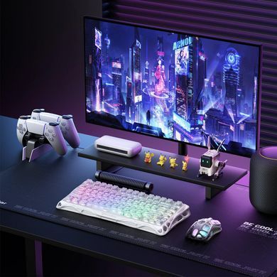 GravaStar Клавиатура механическая Mercury K1 Lite 80keys, GravaStar x BSUN Grey, BT/WL/USB, RGB, Crystal Aurora GSK1LITE_XTAL_AUROA фото