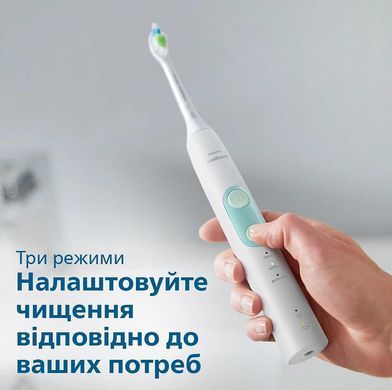 Philips Щітка зубна електр., ProtectiveClean 5100, 62т. колив/хв, насадок-2, футляр, білий HX6857/28 фото