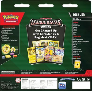 Pokemon TCG Колекційна карткова гра Pokemon: Miraidon ex League Battle Deck 820650852732 фото