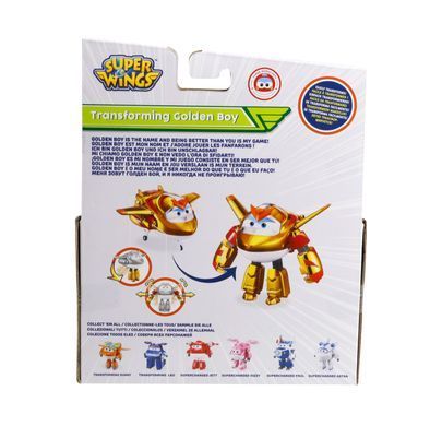 Super Wings Игровая фигурка-трансформер Transforming Золотой Мальчик (Golden Boy) EU750231 фото