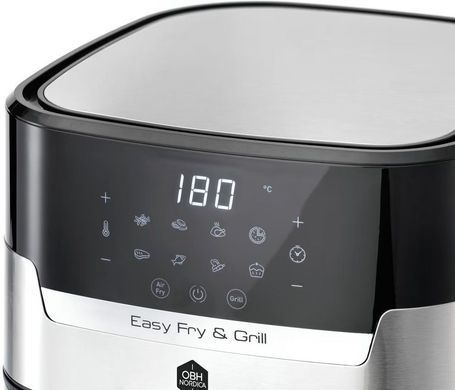 Tefal Мультипіч OBH Nordica EasyFry&Grill, 1550Вт, чаша-4.2л, сенсорне керув., від 40&deg;C до 200&deg;C, пластик, чорно-сірий AG505DS0 фото