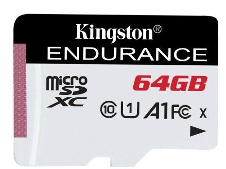 Карта памяти Kingston microSD 64GB C10 UHS-I R90/W45MB/s High Endurance SDCE/64GB фото
