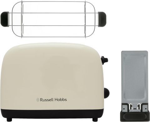 Russell Hobbs Тостер Colours Plus, 1600Вт, нержавейка, подогрев,разморозка, бежевый