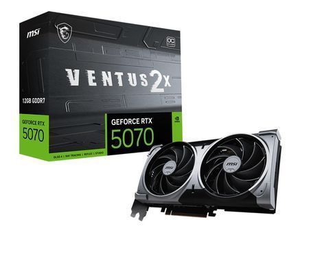 MSI Видеокарта GeForce RTX 5070 12GB GDDR7 VENTUS 2X OC 912-V532-003 фото