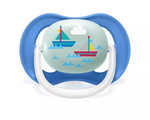 AVENT Пустышка ортодонтическая Ultra Air I loveдля мальчиков 6-18 мес 2шт SCF080/03 SCF080/03 фото