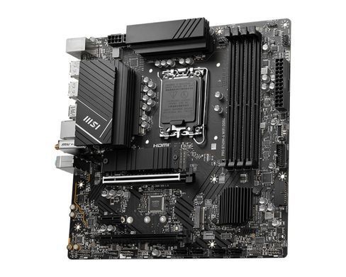 MSI Материнcька плата PRO B760M-A WIFI DDR4 s1700 B760 4xDDR4 M.2 HDMI DP WiFi BT mATX 911-7D99-055 фото