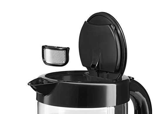 Bosch Електрочайник 1.7л, скло, чорний TWK70B03 фото