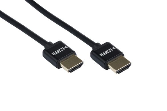 Кабель 2Е HDMI 2.0 (AM/AM), Slim, High Speed, Alumium, black, 3m 2EW-1119-3m фото