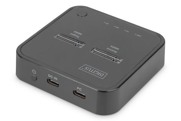 Digitus Док-станція DIGITUS Dual M.2 NVMe SSD USB Type-C 3.2 Black DA-71545 фото