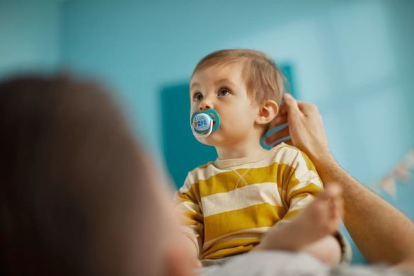 AVENT Пустышка ортодонтическая Ultra Air I loveдля мальчиков 6-18 мес 2шт SCF080/03 SCF080/03 фото