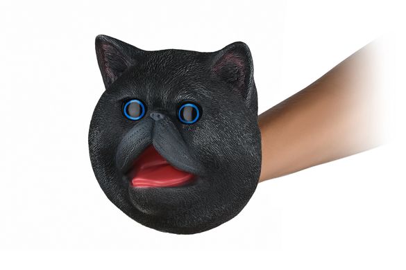 Іграшка-рукавичка Same Toy Кіт чорний X326-B-UT фото