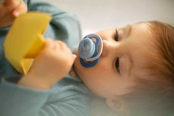 AVENT Пустышка ортодонтическая Ultra Air I loveдля мальчиков 6-18 мес 2шт SCF080/03 SCF080/03 фото