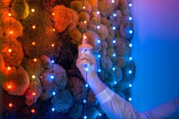 Twinkly Гірлянда Smart LED Twinkly Candies Pearl RGB 200 IP20 12м USB-C кабель зелений без БЖ TWKP200RGB-G фото