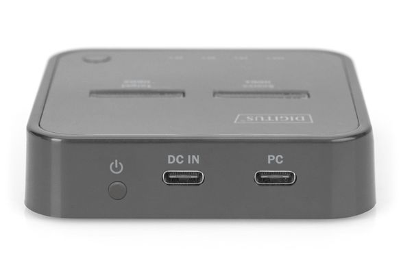 Digitus Док-станція DIGITUS Dual M.2 NVMe SSD USB Type-C 3.2 Black DA-71545 фото