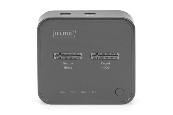 Digitus Док-станція DIGITUS Dual M.2 NVMe SSD USB Type-C 3.2 Black DA-71545 фото