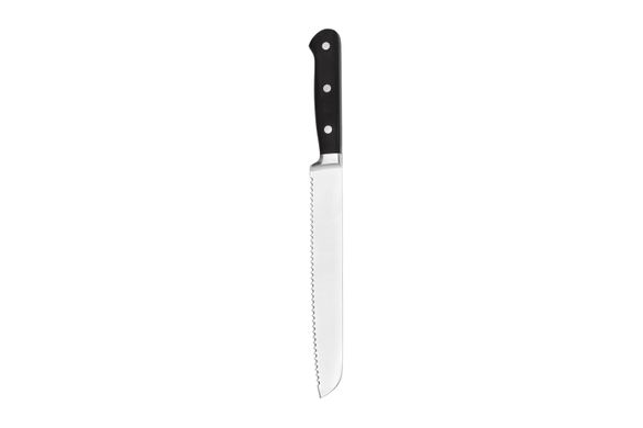 Кухонний ніж для хліба Ardesto Black Mars, 32 см, довжина леза 20,3 см, чорний, нерж.сталь, дерево AR2033SW фото