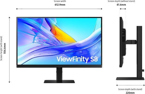Samsung Монітор Samsung 27" S80UD HDMI, DP, USB, USB-C, MM, IPS, 3840x2160 LS27D804UAIXUA фото