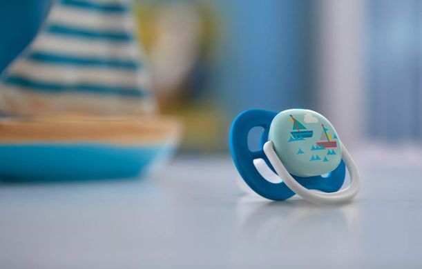 AVENT Пустышка ортодонтическая Ultra Air I loveдля мальчиков 6-18 мес 2шт SCF080/03 SCF080/03 фото