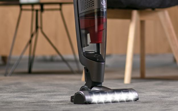 Пилосос Gorenje бездротовий, 155Вт, конт пил -0.5л, автон. робота до 70хв, HEPA, 2 в 1, підсвічування, індикатор, синій SVC252GFA фото