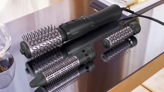 Philips Фен-щетка 7000 Series, 1000Вт, режимов-3, ионизиция, хол. обдув, турборежим, черный BHA715/00 фото