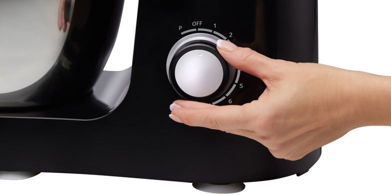 Gorenje Кухонна машина Gorenje 1500Вт, чаша-метал, корпус-пластік-7л, насадок-3, чорний MMC1500PS фото
