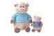 Мягкая игрушка Same Toy Свинка в тельняшке (голубой) 35 см 4 - магазин Coolbaba Toys