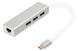 Digitus Концентратор USB-C - USB 3.0 3 Port Hub + Gigabit Ethernet 1 - магазин Coolbaba Toys