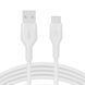 Belkin Кабель USB-A - USB-C силиконовый, с клипсой, 2м, белый 1 - магазин Coolbaba Toys