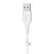 Belkin Кабель USB-A - USB-C силиконовый, с клипсой, 2м, белый 21 - магазин Coolbaba Toys