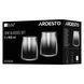 ARDESTO Low glasses set Black Mars 460ml, 2pcs, glass, grey 4 - магазин Coolbaba Toys