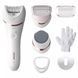 Philips Эпилятор Epilator Series 8000 дисковый, аккумуляторный, пинцет.-32, влаж.+сух., насадок-5, бело-розовый 3 - магазин Coolbaba Toys