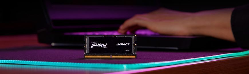 Kingston Пам'ять ноутбука DDR5 64GB KIT (32GBx2) 4800 FURY Impact KF548S38IBK2-64 фото