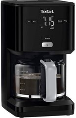 Кофеварка Tefal капельная Smart&light, 1,25л, молотый, LED-дисплей, черный CM600810 фото