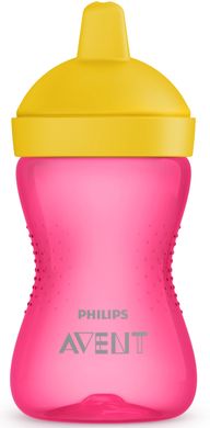 Чашка-непроливайка, с твердым носиком, розовая, 18мес+, 300 мл SCF804/04 фото