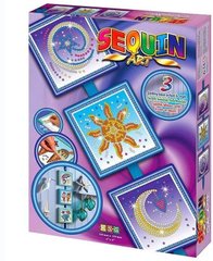 Набір для творчості Sequin Art SEASONS Космос, Сонце, Місяць і зірки SA1511 - купити в інтернет-магазині Coolbaba Toys
